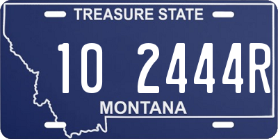 MT license plate 102444R