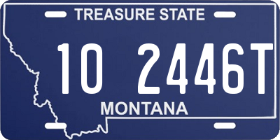 MT license plate 102446T