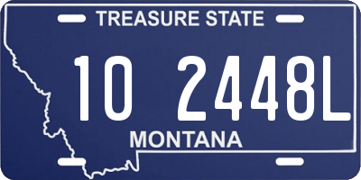 MT license plate 102448L