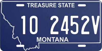 MT license plate 102452V