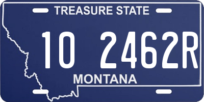 MT license plate 102462R