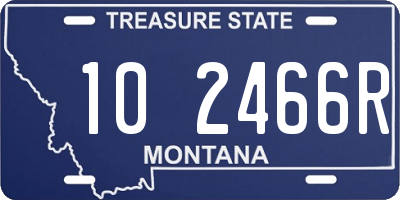 MT license plate 102466R