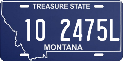 MT license plate 102475L