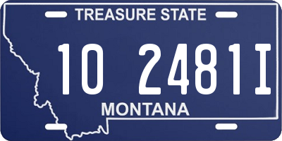 MT license plate 102481I