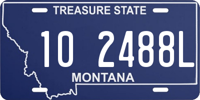 MT license plate 102488L