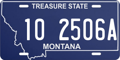 MT license plate 102506A