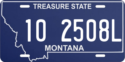 MT license plate 102508L