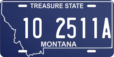 MT license plate 102511A