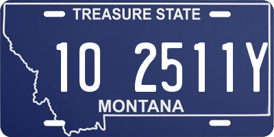 MT license plate 102511Y