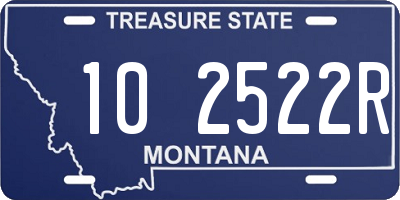 MT license plate 102522R
