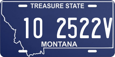 MT license plate 102522V