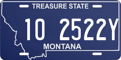 MT license plate 102522Y