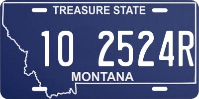 MT license plate 102524R
