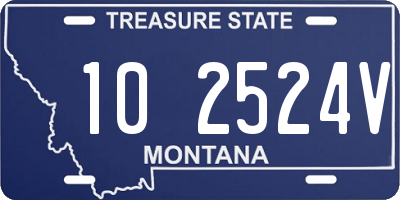 MT license plate 102524V