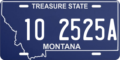 MT license plate 102525A