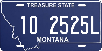 MT license plate 102525L