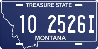 MT license plate 102526I