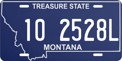 MT license plate 102528L