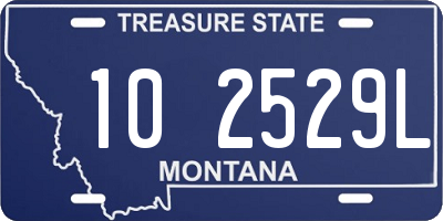 MT license plate 102529L