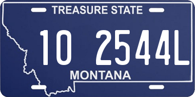 MT license plate 102544L