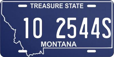 MT license plate 102544S