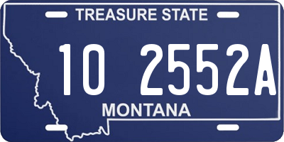 MT license plate 102552A