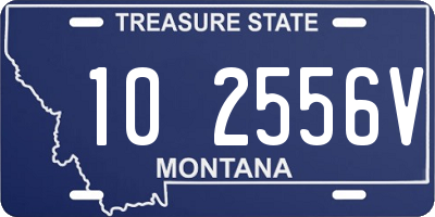 MT license plate 102556V