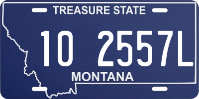 MT license plate 102557L