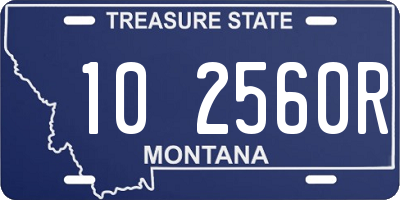 MT license plate 102560R