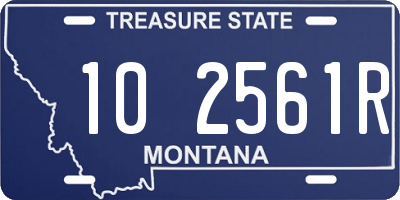 MT license plate 102561R