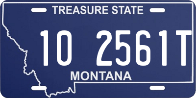 MT license plate 102561T