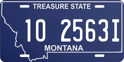 MT license plate 102563I