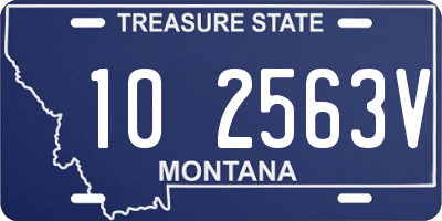 MT license plate 102563V