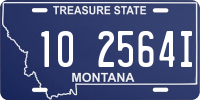 MT license plate 102564I