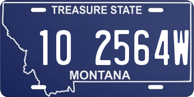 MT license plate 102564W