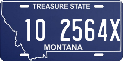 MT license plate 102564X