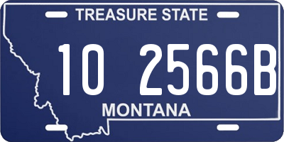 MT license plate 102566B
