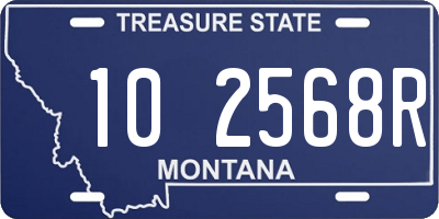 MT license plate 102568R