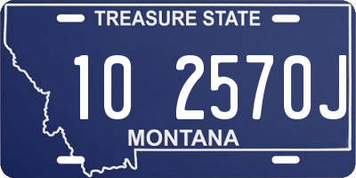 MT license plate 102570J