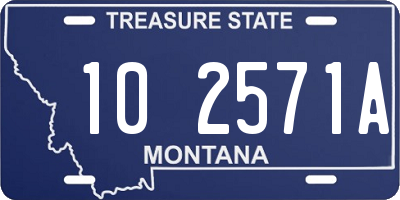MT license plate 102571A