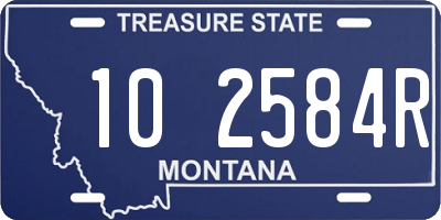 MT license plate 102584R