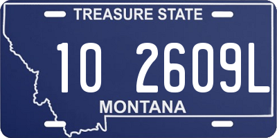 MT license plate 102609L