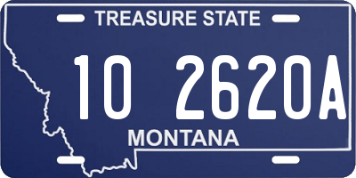 MT license plate 102620A