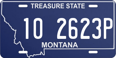 MT license plate 102623P