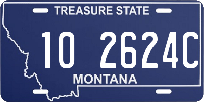 MT license plate 102624C