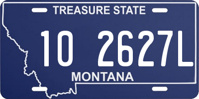 MT license plate 102627L