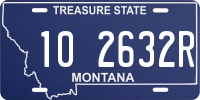 MT license plate 102632R