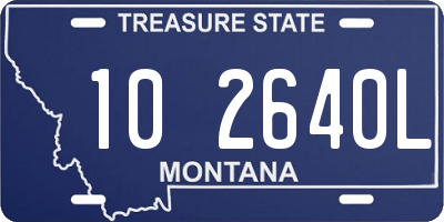MT license plate 102640L