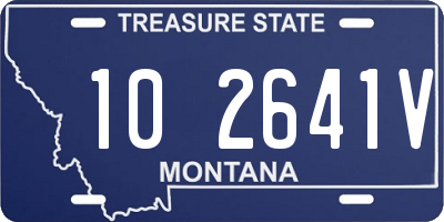 MT license plate 102641V