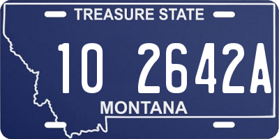 MT license plate 102642A